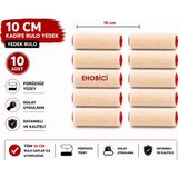 Ehobici Kadife Rulo 10 Lu Yedek 10CM (Moher) - - - Çok Renkli