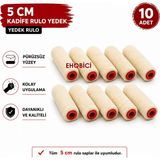 Ehobici Kadife Rulo 10 Lu Yedek 5cm (Moher) - - - Çok Renkli