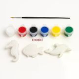 Ehobici Taş Boyama Seti Deniz Atı & Balık & Yunus 6 Renk Akrilik Boya 5Ml + Fırça