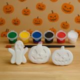 Ehobici Taş Boyama Seti Halloween Cadılar Bayramı 6 Renk Akrilik Boya 5Ml + Fırça