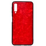 Ehr. Huawei P20 Pro Uyumlu Yanları Silikon Arkası Cam Darbeye Karşı Dayanıklı Silikon Kılıf (Kırmızı, Huawei P20 Pro)