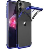Ehr. iPhone 11 ile Uyumlu Darbeye Karşı Dayanıklı Lazer Kesim Silikon TPU Kılıf (Mavi, iPhone 11)