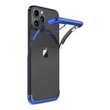 Ehr. iPhone 11 Pro Max ile Uyumlu Darbeye Karşı Dayanıklı Lazer Kesim Silikon TPU Kılıf (Mavi, iPhone 11 Pro Max)