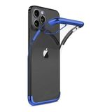 Ehr. iPhone 12 Pro Max ile Uyumlu Darbeye Karşı Dayanıklı Lazer Kesim Silikon TPU Kılıf (Mavi, iPhone 12 Pro Max)