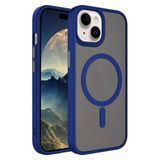 Ehr. iPhone 14 Plus için Manyetik Kılıf [MagSafe ile Tam Uyumlu] [Askeri Sınıf Düşme Koruması] Yarı Saydam Arkası Mat Darbeye Karşı Dayanıklı Silikon Kamera Korumalı Telefon Kılıfı