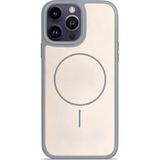 Ehr. iPhone 14 Pro ile Uyumlu MagSafe Wireless Şarj Özellikli Kılıf, Kamera Korumalı, Yumuşak Dokulu Darbe Emici Premium Arka Kapak (Gri, iPhone 14 Pro)