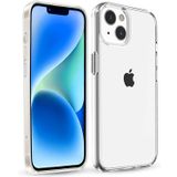 Ehr. iPhone 15 Plus Uyumlu Kamera Çıkıntılı Sert Sararmaz Kristal Mika Şeffaf Kılıf (Şeffaf, iPhone 15 Plus)
