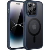 Ehr. iPhone 15 Pro için Manyetik Kılıf [MagSafe ile Tam Uyumlu] [Askeri Sınıf Düşme Koruması] Yarı Saydam Arkası Mat Darbeye Karşı Dayanıklı Silikon Kamera Korumalı Telefon Kılıfı