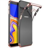 Ehr. Samsung Galaxy J4 Plus ile Uyumlu Darbeye Karşı Dayanıklı Lazer Kesim Silikon TPU Kılıf (Pembe, Samsung Galaxy J4 Plus)
