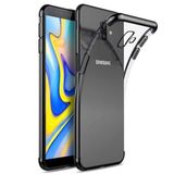 Ehr. Samsung Galaxy J6 ile Uyumlu Darbeye Karşı Dayanıklı Lazer Kesim Silikon TPU Kılıf (Siyah, Samsung Galaxy J6)