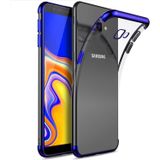 Ehr. Samsung Galaxy J7 Prime ile Uyumlu Darbeye Karşı Dayanıklı Lazer Kesim Silikon TPU Kılıf (Mavi, Samsung Galaxy J7 Prime)
