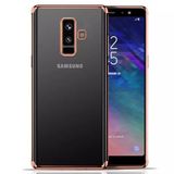 Ehr. Samsung Galaxy J8 / A6 Plus ile Uyumlu Darbeye Karşı Dayanıklı Lazer Kesim Silikon TPU Kılıf (Pembe, Samsung Galaxy J8 / A6 Plus)