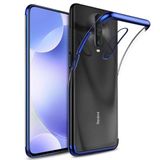 Ehr. Xiaomi Redmi K30 ile Uyumlu Darbeye Karşı Dayanıklı Lazer Kesim Silikon TPU Kılıf (Mavi, Xiaomi Redmi K30)