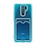 Ehr. Xiaomi Redmi Note 8 Pro Uyumlu Kamera Korumalı Kartlıklı Köşeleri Airbag Tasarımlı Darbe Önleyici Şeffaf Silikon Kılıf (Şeffaf, Xiaomi Redmi Note 8 Pro)