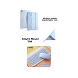 EHZ TEKNOLOJİ Galaxy A11+Plus Uyumlu Standlı Tablet Kılıfı + Klavye Mouse Set