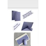 EHZ Teknoloji Galaxy S9 Fe Plus 12.4 Uyumlu Standlı Tablet Kılıfı + Bluetooth Klavye Mouse Set - Mor