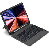 EHZ Teknoloji iPad Pro 12.9 (2020) Uyumlu Manyetikli Standlı Mag Touchpad Çıkartılabilir Klavyeli Kılıf - Siyah