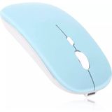 EHZ Teknoloji IPad Xiaomi Samsung Huawei Uyumlu Tablet Laptop Şarj Edilebilir Sessiz Kablosuz Bluetooth Mouse - Mavi
