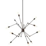Eichholtz Spider Ceiling Pirinç 12 Kollu Avize - Bronz