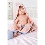 EIFIN Bambu Balık Nakışlı Bebek Havlu Seti 0-2 Yaş Muslin Malzemeden Ergonomik Tasarım - Pudra