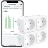 Eightree Eıghtree Wi-Fi Akıllı Priz 4'lü Paket , Alexa, Google Home ve Smartthings Uyumlu - 4 Adet
