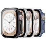 EIHAIHIS Apple Watch kılıf Serisi SE 9 8 7 6 5 4 40mm 44mm 41mm 45mm 45mm 49mm Ultra Temperli Cam Su Geçirmez Kapak PC Koruyucu Tampon accessries iwatch 4Pack F 45 için