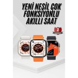 Eilo Luxe 2025 Model Akıllı Saat Kordon Hediyeli Çağrı Cevaplama Uzun Pil Süreli Android - AA002C-68BU3 - Çok Renkli