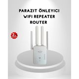 Eilo Luxe 300MBPS Wifi Menzil Genişletici 4 Antenli Wpa3 Güvenlikli Priz Tipi Repeater - AA002C-67S7C4