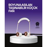 Eilo Luxe Boyun Askılı Katlanabilir Fan 1000 Mah USB Şarjlı Taşınabilir - AA002C-67WJK8 - Çok Renkli