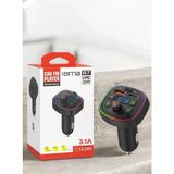 EIMA Q7 Bluetooth Araç FM Transmitter MP3 Çalar 20 Watt Hızlı Şarj Type-C PD Uyumlu Modeller - Çok Renkli