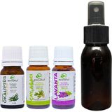 Ein Natur Okaliptüs Limon 5 Ml, Çay Ağacı 10 Ml, Lavanta Uçucu Yağı 10 Ml, Spreyli Şişe, E Citriodora - 30 ml