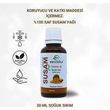 Ein Natur Susam Yağı, 30ML, %100 saf, Soğuk Sıkım Sesamum indicum oil - 1 Adet