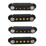 Einaus 2 çift manyetik Pogo Pin konnektör, 4 pin-kutuplu, 2 A, fiş soketi, 2,54/2,5 mm ızgara yay kontağı manyetik bağlantı, DC güç kaynağı, şarj bağlantısı için
