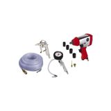 Einhell 10 Parça Kompresör 260/2 Havalı Set Havalı Aksesuarları
