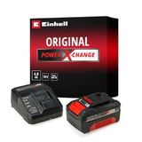 Einhell Akü ve Şarj Cihazı Başlangıç Kiti Power X-Change (Akü, Li-Ion, 18 V, 4.0 Ah akü ve hızlı şarj cihazı, tüm Power X-Change cihazları ile uyumlu) - 4512042