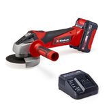 Einhell Akülü Avuç Taşlama TC-AG 18/115 Li Kit Power X-Change (18 V, 115 mm disk çapı, 28 mm kesme derinliği, softstart, 4.0 Ah akü ve şarj cihazı dahil) - 4431133