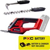 Einhell Akülü Çim/Çalı Makası GE-CG 18/100 Li - 3’ü 1 arada - Solo Power X-Change (18 V, 100 mm çim kesme bıçağı, 200 mm çalı kesme bıçağı, tırmık aparatı, aküsüz) - 3410305