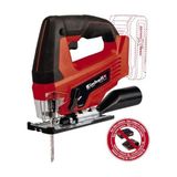 Einhell Akülü Dekupaj Testere TC-JS 18 Li 4321209 | PXC | 18 V | 70 mm kesme derinliği | 20 mm strok yüksekliği | maks. 2.700 strok/dk | 45° | testere bıçağı | akü hariç