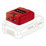Einhell Akülü Mobil Usb Şarj Cihazı Tc-Cp 18 Li Usb-Solo Power X-Change (18 V Pxc Aküler Için, Akıll (Çok Renkli)