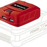 Einhell Akülü Mobil USB Şarj Cihazı TC-CP 18 Li USB-Solo Power X-Change (18 V PXC aküler için, akıllı telefon, tablet vb. şarj edebilme, 2 USB çıkışı, akü dahil değildir) - 4514120