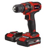 Einhell Akülü Vidalama TC-CD 18/35 Li Kit Power X-Change (18 V, hız kontrolü, LED aydınlatma, yumuşak tutuş, 2 adet 2,0 Ah akü, şarj cihazı, aksesuar seti ve çanta dahil) - 4513957