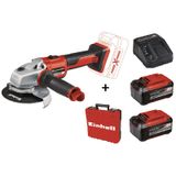 Einhell Axxıo 125 mm Taşlama Makinesi + 2x5.2 Ah Plus Starter Kit + Çanta