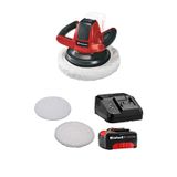Einhell CE-CB 18/254 Li, Akülü Polisaj Makinesi Seti ( 4,0 Ah Akü ve Şarj Cihazı , Polisaj Ped Seti Dahildir )