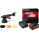 Einhell CP-EP 18/125 Li BL - Solo, Akülü Polisaj Makinesi + 18V 4,0 Ah PXC Starter Kit, Akü ve Şarj Cihazı