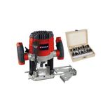 Einhell Dik Freze TC-RO 1155 Kit (1100 watt, Ø 6 ve 8 mm, hız ayarı, rip çit, ekstraksiyon adaptörü, aksesuarlar ve yönlendirici uç çeşitleri dahil) - 4350474