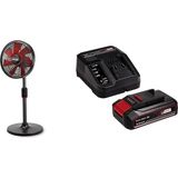 Einhell Ge-Cf 18/320 P Li - Solo, Akülü Vantilatör + Einhell 18V 2,5 Ah Pxc Starter Kit, Akü & Şarj - Renkli