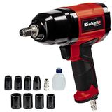 Einhell Havalı Darbeli Somun Sıkma TC-PW 340 (Maks. tork 340 Nm, sağ/sol dönüş, kauçuk kaplı sap, 8 lokma, boş yağ şişesi ve nipel dahil) - 4138950