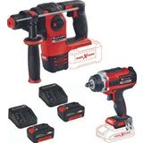 Einhell Herocco 18v Kırıcı Delici İmpaxxo 18/400 Somun Sıkma 2x4.0ah Kömürsüz Akülü Set