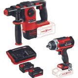 Einhell Herocco 18V Kırıcı Delici Impaxxo 18/400 Somun Sıkma 2X4.0AH Twincharger Kömürsüz Akülü Set