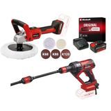 Einhell HYPRESSO 18/24-1 + CE-CP 18/180 Li E Akülü Basınçlı Yıkama Tabancası ve Polisaj Makinesi Seti (4,0 Ah Akü ve Şarj Cihazı Dahildir)